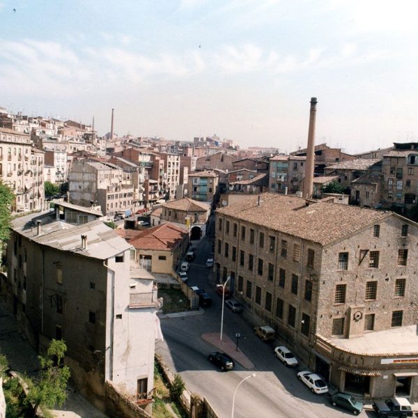 Manresa.- Vista parcial des de la Seu l'any 1996