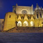 Manresa.- Basílica gòtica de Santa Maria. La nau central es de les més amples d'Europa després de la Catedral de Girona (12/2013)