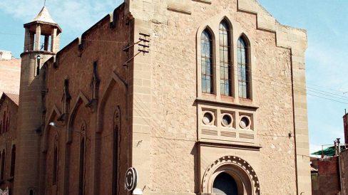 Manresa.- Església Vella de Mossèn Vidal o Sant Josep inaugurada el 1915 d'estil neogòtic (6/1996)