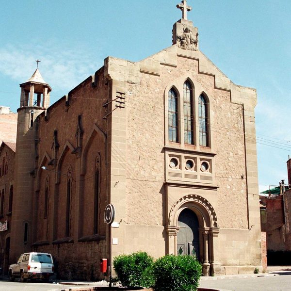 Manresa.- Església Vella de Mossèn Vidal o Sant Josep inaugurada el 1915 d'estil neogòtic (6/1996)