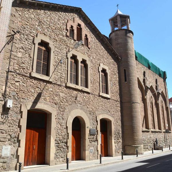 Manresa.-Església Vella de Mossèn Vidal o Sant Josep - Façana lateral (8/2014)