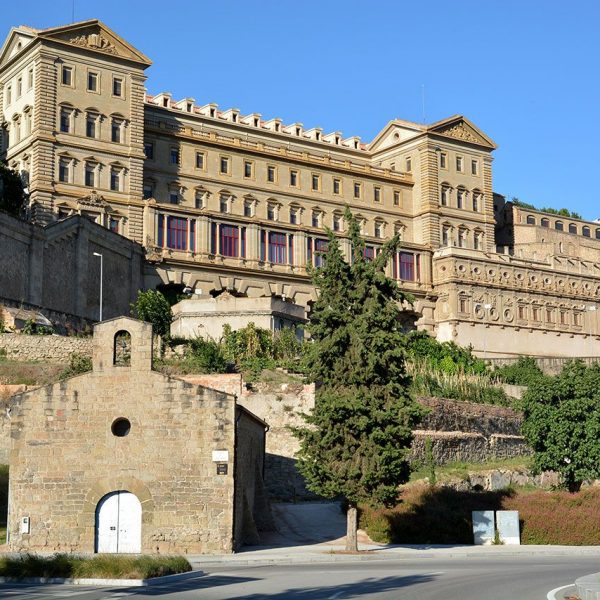 Manresa.- Capella gòtica de Sant Marc, S. XV, que fou l'església d'un hospital de leprosos (7/2014)