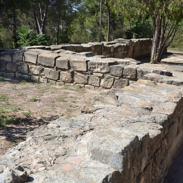 Manresa.- Castell, conegut com Parc Puigterrà amb restes de muralles que podrien correspondre a l’antic castell medieval de Manresa (8/2014)