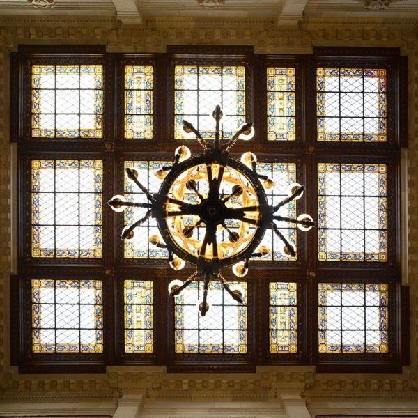 Barcelona.- Ajuntament. Vista de la claraboia de l'escala d'Honor (11/2016)