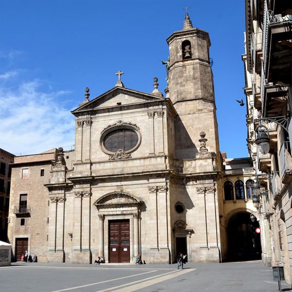 Barcelona.- Basílica barroca de la Mercè construïda entre 1765 i 1775 però d'origen medieval. La façana es obra de Carles Grau (4/2016)