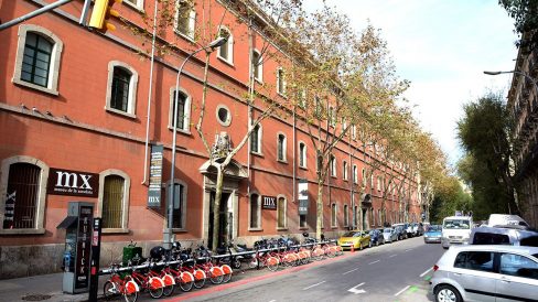 Barcelona.- Convent de Sant Agustí Vell, construït a partir de 1349 (Museu de la Xocolata). Després de la guerra de Successio va ser convertit en caserna (12/2014)