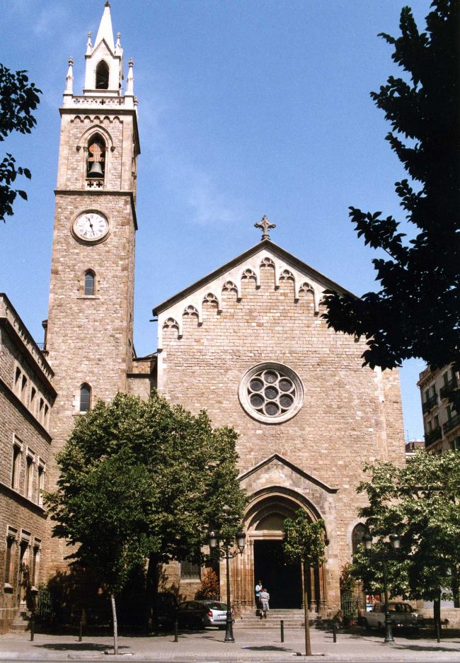 Barcelona.- Església gòtica de la Concepció, S. XV que fou traslladada de la Plaça Urquinaona entre 1871/1888. (7/2005)