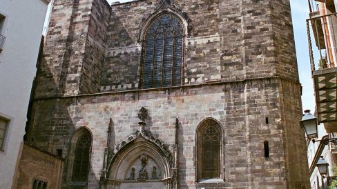 Barcelona.-Església gòtica de Sant Just i Pastor, iniciada l'any 1345 i acabada vers 1550. Es un dels exemples característics del gòtic català (5/2005)