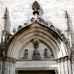 Barcelona.- Església gòtica de Sant Just i Pastor, iniciada l'any 1345 i acabada vers 1500. La façana es reconstruí en estil neogòtic entre 1880/87 (5/2005)