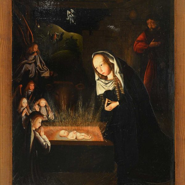 Barcelona.- Monestir de Pedralbes - Taula del S. XV de la Nativitat de Gerard de Saint Jean (MDB) (4/2019)