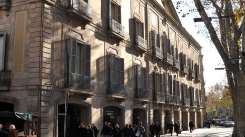 Barcelona.- Palau Moja o dels Marquesos de Comillas, es un gran palau setcentista que allotja el Departament de Cultura de la Generalitat de Catalunya (12/2009)