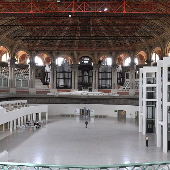 Barcelona.- Palau Nacional construït entre 1926/1929 per l'Exposició Internacional de Barcelona de 1929. Vista de la Sala Oval (5/2014)