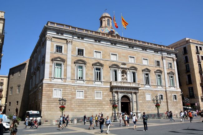 Barcelona.- Palau de la Generalitat- Es la Seu del Govern Autonòmic de Catalunya. El formen un conjunt d'edificacions dels S. XV/XVII (5/2015)