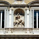 Barcelona.- Palau de la Generalitat- Es la Seu del Govern Autonòmic de Catalunya. Façana renaixentista de Pere Blai del 1596 (5/2015)