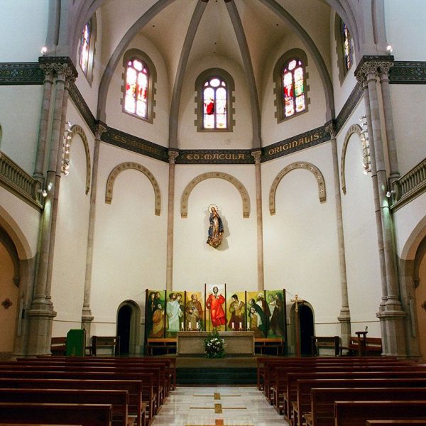 Barcelona.- Seminari Conciliar, obra d'Elies Rogent que es va aixecar entre 1878/1888. Capella del seminari (6/2005)