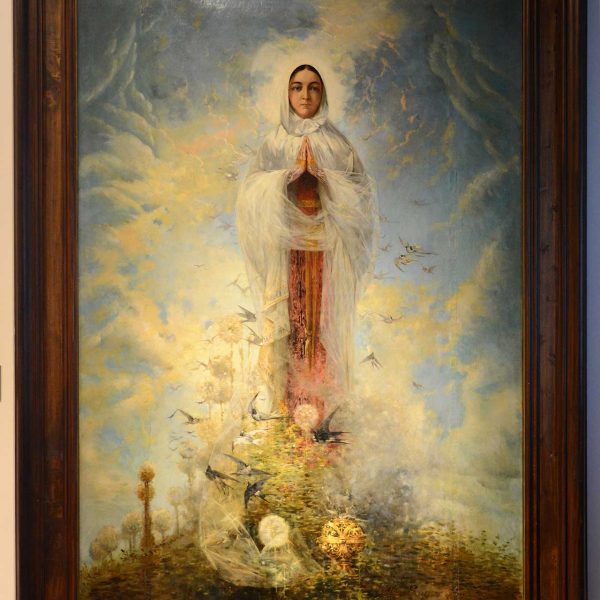 Barcelona.- Seminari Conciliar. Pintura de la Puríssima d'Alexandre Riquer Anglada (1877) (MDBarcelona) (4/2019)