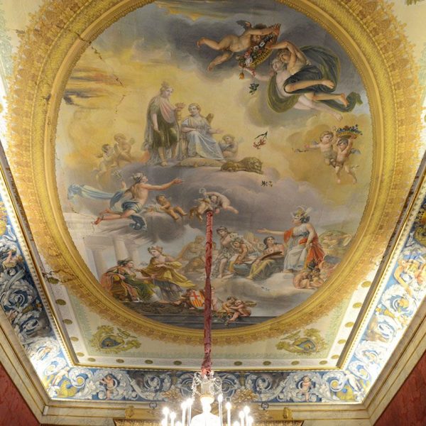 Barcelona.- La Llotja - Sostre del Saló Lucrècia (4/2017)