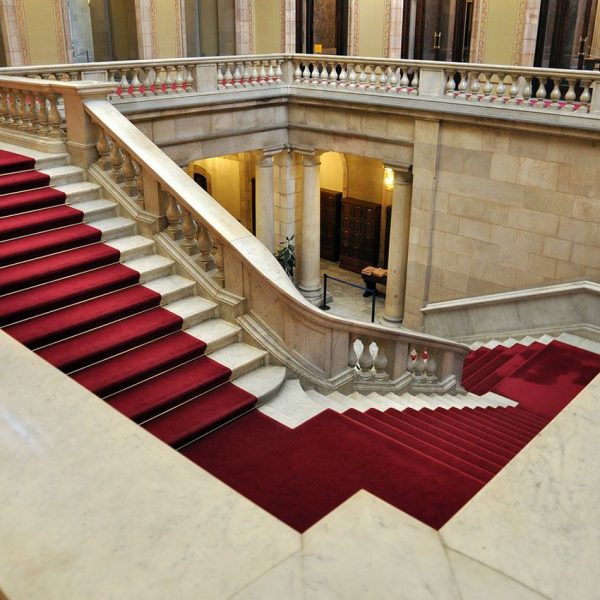 Barcelona.- Parlament de Catalunya. Escala noble construïda per Pere Falqués amb motiu de l'Exposició Universal de Barcelona de 1888 (1/2010)