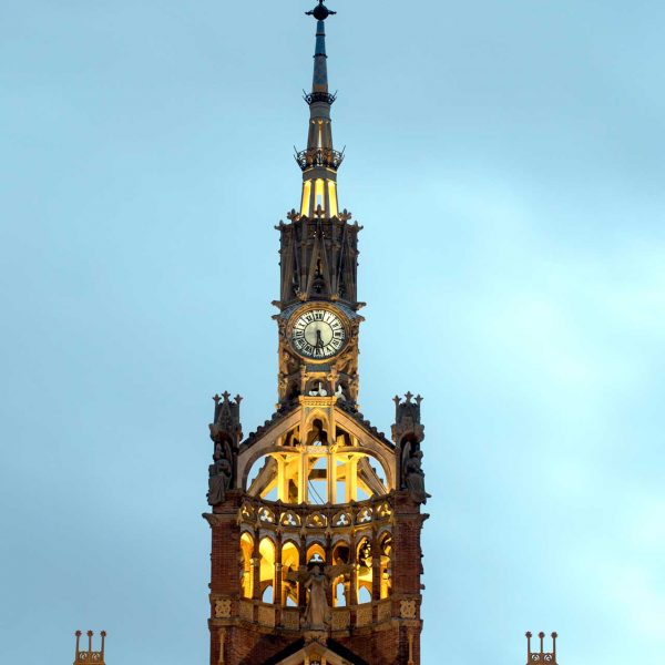 Barcelona.-Hospital de la Sta. Creu i S. Pau. Excepcional conjunt d'edificacions modernistes de pavellons construïts per Lluis Domènch i Montaner i pel seu fill Domènech Roura (11/2014)