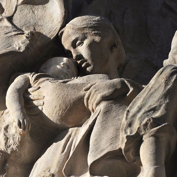 Barcelona.- Palau de la Música Catalana, edificat entre 1905 i 1908 per Lluís Doménech i Montaner està profusament decorat amb variats temes al·legòrics (12/2009)