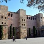 Barcelona.- Muralla romana dels S. III/IV . Tenia nou mts. d'alçada i un perímetre entre 1220 i 1350 mts. Comptava amb 18 torres (3/2015)