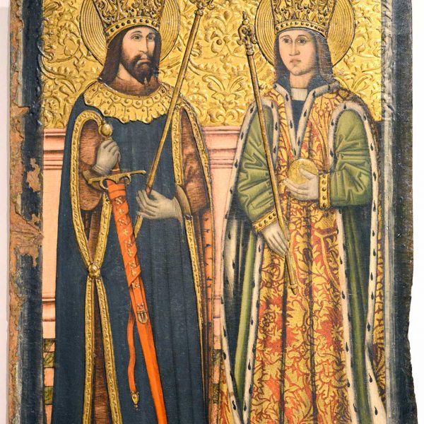 Montblanc.- Església de Sant Miquel. Taula de Sant Abdó i Sant Senén del S. XV del Mestre de Cervera (Museu Diocesà de Tarragona) (12/2017)