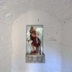 Girona.- Capella de Sant Cristòfol, d’origen romànic però reformada en el S. XVIII al ser integrada en el sistema defensiu d’un nou portal de la muralla (11/2013