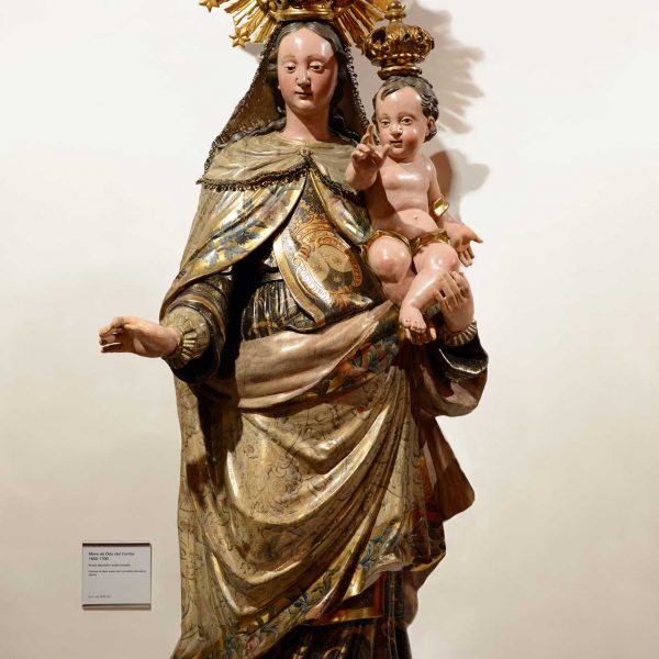 Girona.- Església de Sant Josep. Mare de Déu del Carme de fusta daurada i policromada (1650/1700) (Museu d’Art Girona)