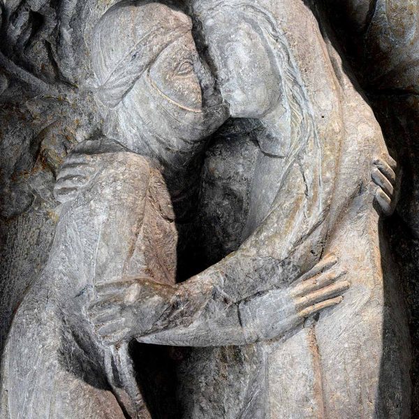 Girona.- Església de Sant Pere de Galligants, S. XII. Carreu de pedra del S. XIV (Museu d'Art de Girona) (1/2017)