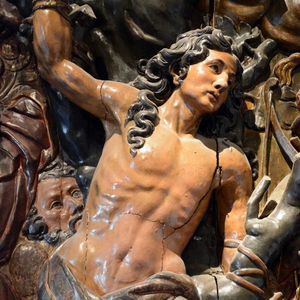 Girona.- Capella de l'hospital de Santa Caterina. Retaule de Sant Sebastià de Josep Tramulles del 1652 (Museu d'Art de Girona) (2/2017)