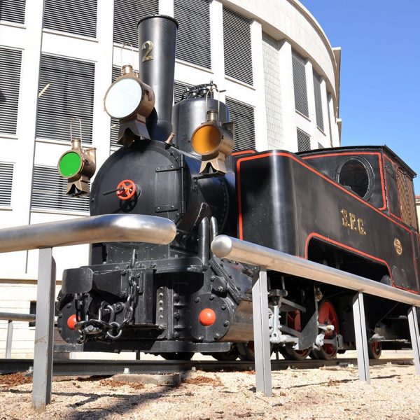 Girona.- Commemoració dels 150 anys de l’arribada del tren a Girona. Màquina de vapor del desaparegut carrilet de Sant Feliu de Guíxols a Girona (2/2014)