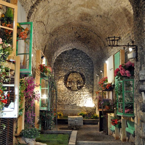 Girona.- Torre Gironella emplaçada a la Caserna dels Alemanys, Interior de la cisterna (5/2014)