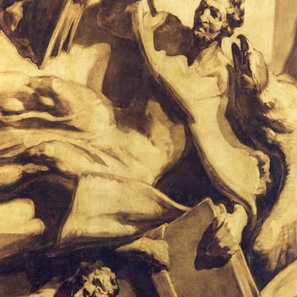 Vic.- Catedral de Sant Pere, S. XVIII/XIX. Les pintures murals de Sert (1926/1930) van ser destruïdes per la guerra i refetes posteriorment (8/2000)