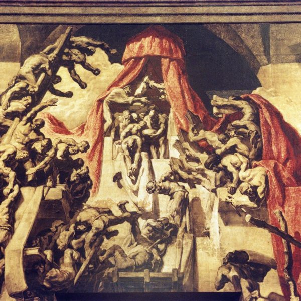 Vic.- Catedral de Sant Pere, S. XVIII/XIX. Les pintures murals de Sert (1926/1930) van ser destruïdes per la guerra i refetes posteriorment (8/2000)