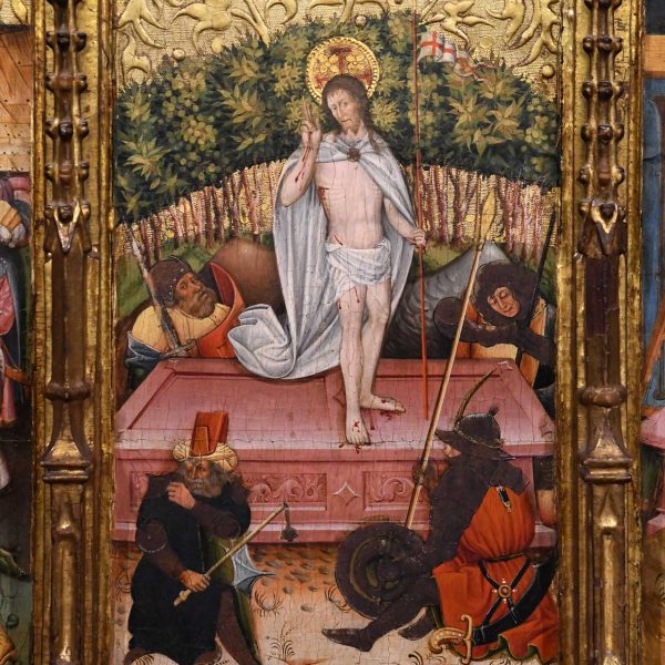 Lleida.- Casa de la Vila. Sala de sessions. Altres taules del retaule de la Verge dels Paers (1451-1454) (9/2020)