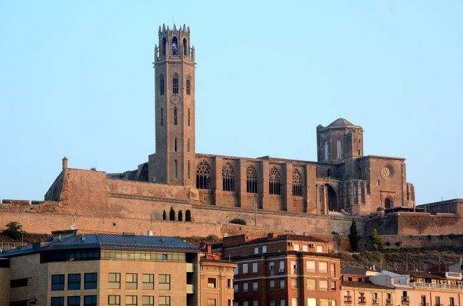 Lleida.- Seu Vella, S. XII a XV d'estil romànic i gòtic sobre restes de catedral paleocristiana i visigòtica convertida en mesquita (9/2018)