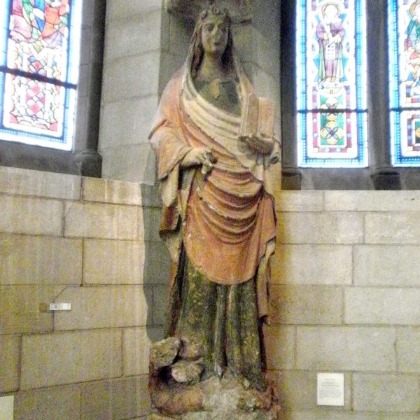 Lleida.- Seu Vella, S. XII a XV. Santa Margarida procedent de la capella de Sant Pere de la família dels Montcada del 1331 (The Cloisters, N.Y.) (4/2012)