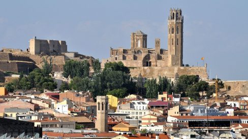 Lleida.- Puig del Castell. On estava situada la Suda sarraïna documentada des de l'any 882. Actualment s'hi troba el Castell del Rei i la Seu Vella (7/2011)