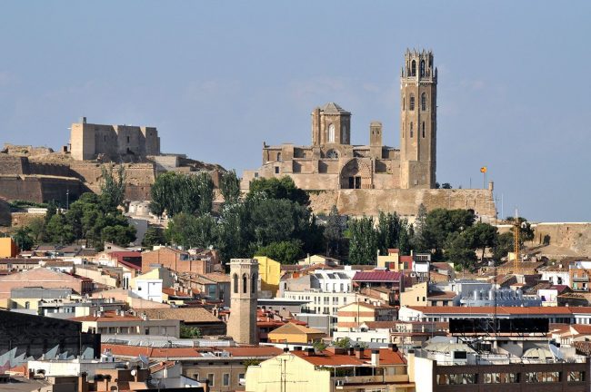 Lleida.- Puig del Castell. On estava situada la Suda sarraïna documentada des de l'any 882. Actualment s'hi troba el Castell del Rei i la Seu Vella (7/2011)