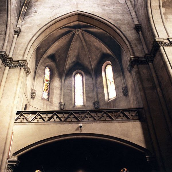 Tarragona.- Capella Major del Seminari Pontifici, S. XIX. Transsepte amb tribuna coberta amb volta d’aresta (6/1999)