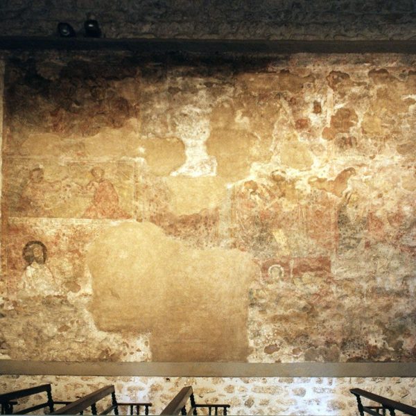 Terrassa.- Església romànica de Sant Pere –Pintures murals gòtiques del S. XIV (6/1997)