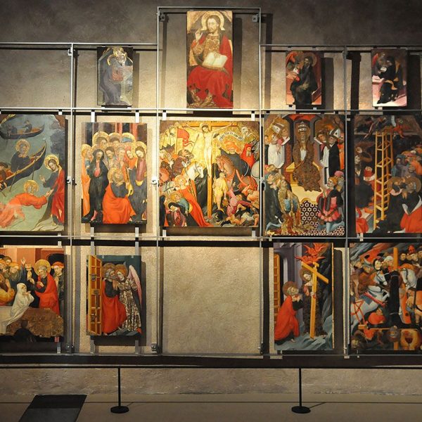Terrassa.- Seu d’Egara – Retaule de l’altar Major de l’església de Sant Pere de Lluís Borrassà de l’any 1411 (10/2012)