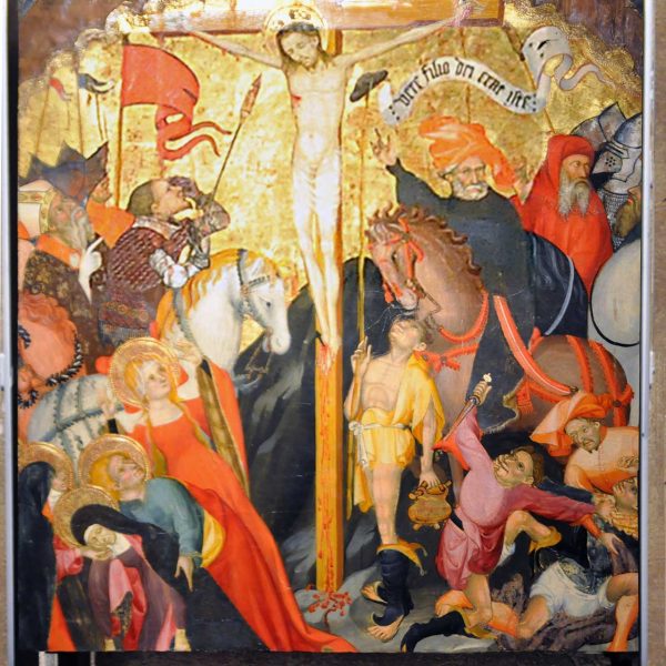 Terrassa.- Seu d’Egara – Quadre del retaule de l’altar Major de l’església de Sant Pere de Lluís Borrassà de l’any 1411 (10/2012)