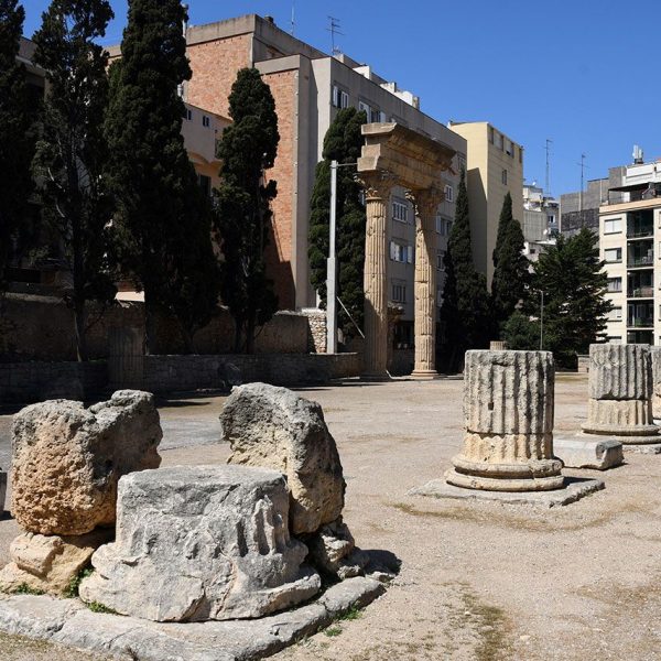 Tarragona.- Fòrum de la Colònia datat cap l’any 30 aC que era el centre religiós i social de la ciutat – Basílica de tres naus que acollia el tribunal de justícia (5/2021)