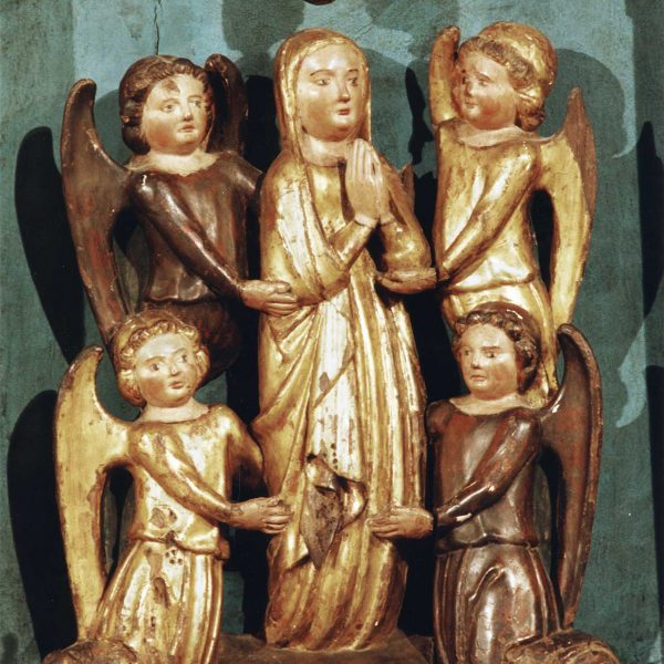 Tortosa.- Catedral de Santa Maria – Detall d’una de les 24 escenes del retaule que narren la Passió i Resurrecció de Crist atribuïdes a Pere Moragues (2/2003)