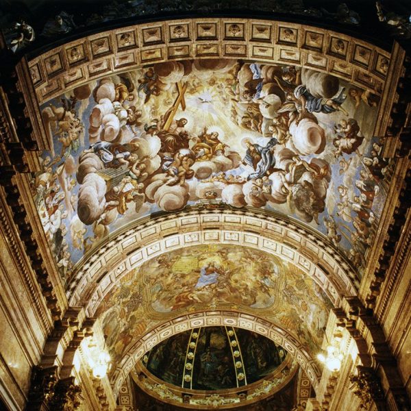 Tortosa.- Catedral de Santa Maria – Frescs de la coberta de la capella de la Mare de Déu de la Cinta realitzades a partir de 1718 per Dionís Vidal i Josep Medina (2/2003)