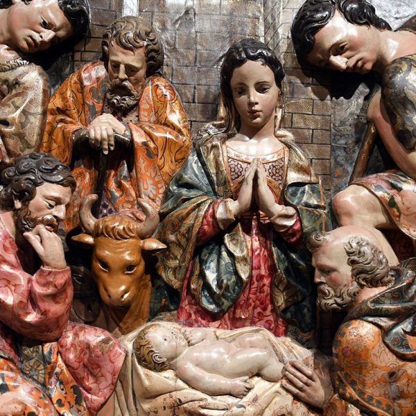 Manresa.- Museu de Manresa – Quadre del Naixement del retaule del Roser de l’església de Sant Pere Màrtir de Manresa de Joan Grau entre 1642 i 1656 (4/2024)