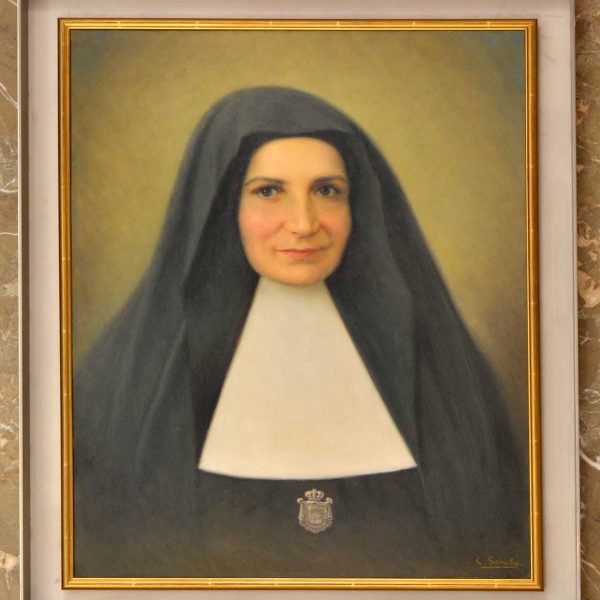 La Seu d’Urgell.- Església del Convent – Retrat de la fundadora de l’Institut de les Germanes de la Caritat Anna Maria Janer Anglarill (18-12-1800 / 11-1-1885 (10/2015)