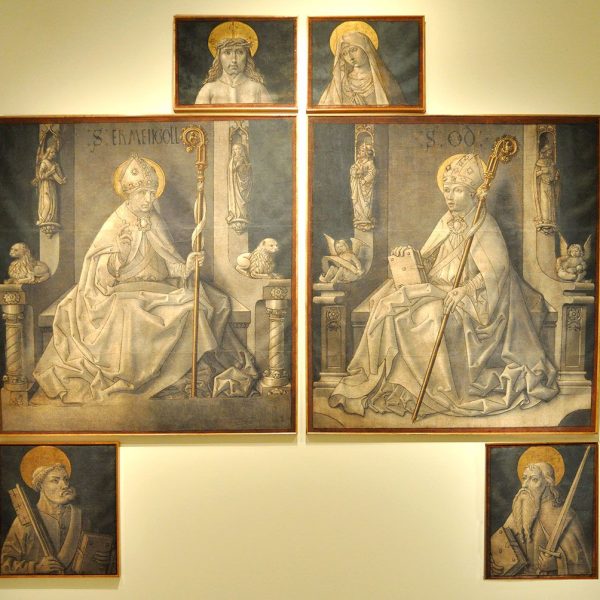 La Seu d’Urgell.- Catedral de Santa Maria, S. XII – Teles de les portes de l’orgue (MNAC) (5/2014)