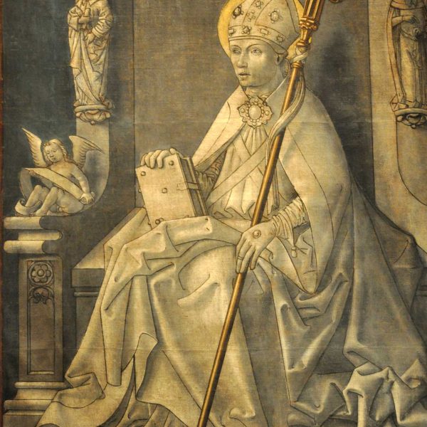 La Seu d’Urgell.- Catedral de Santa Maria, S. XII – Detall de la tela d’una porta de l’orgue (MNAC) (5/2014)